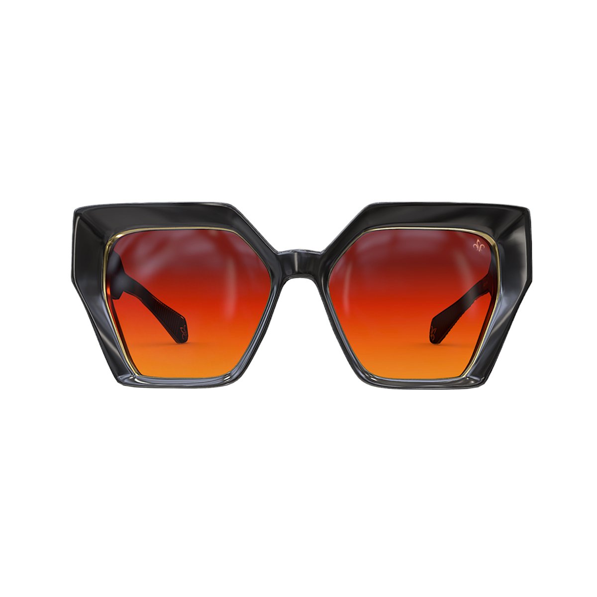 WN21 Black/Gold Frame - Orange Gradient Lens