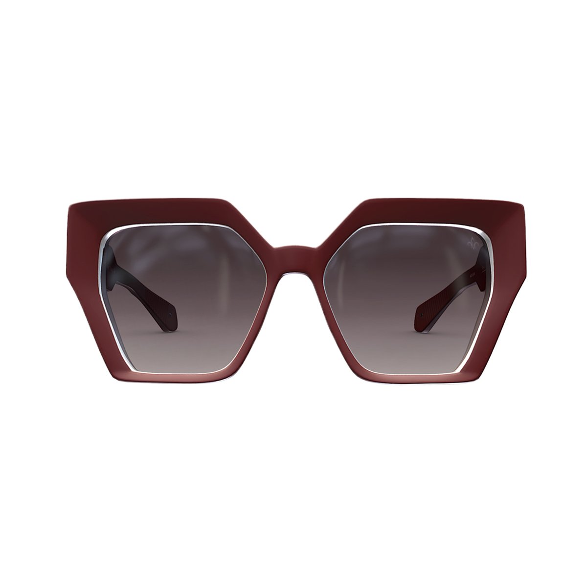 WN21 Cherry Red Matt/Gun Metal Frame - Grey Gradient Lens