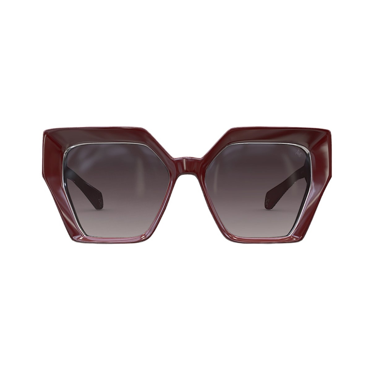 WN21 Cherry Red/Silver Frame - Grey Gradient Lens